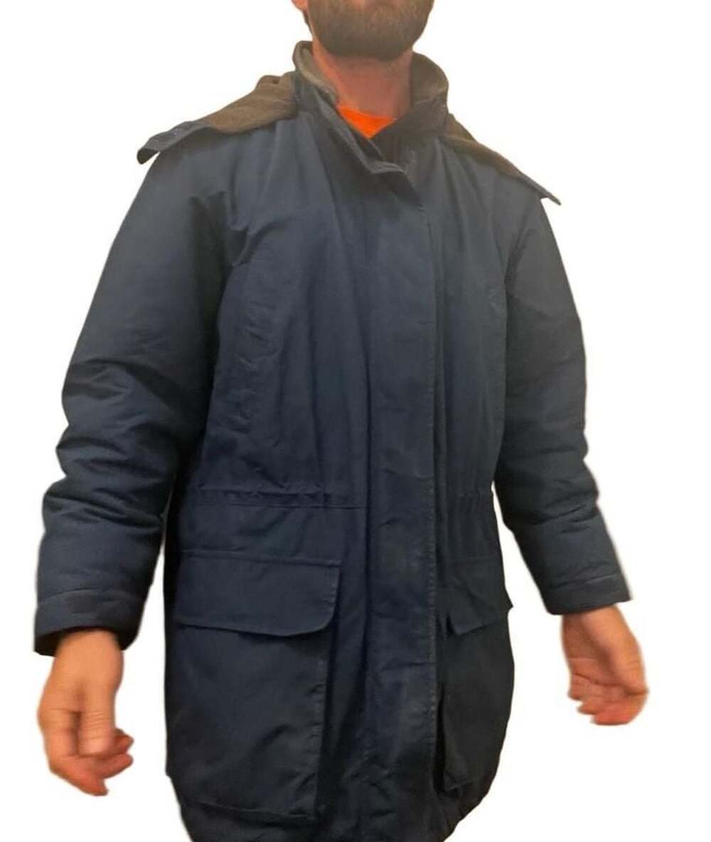 Lands End Squall Parka Size L 14 16 Blue Fleece Lined
